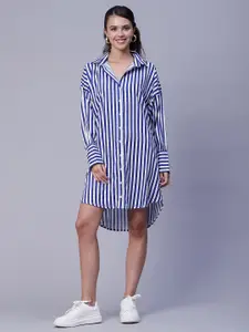 Moomaya Striped Shirt Dress
