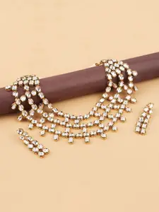 Mirana Gold Plated Saumya Kundan Layered Necklace Set