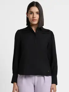 Allen Solly Woman Spread Collar Casual Shirt
