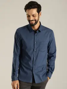 Indian Terrain India Slim Spread Collar Slim Fit Formal Shirt