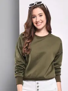 Funday Fashion Round Neck Fleece Sweatshirt