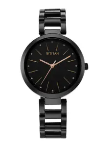 Titan Women Stainless Steel Bracelet Style Straps Analogue Watch 2480NM01