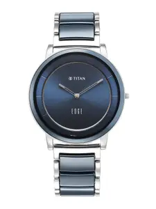 Titan Men Stainless Steel Bracelet Style Straps Analogue Watch 1878KD02
