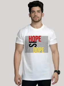 Elibolz Typography Printed Cotton T-shirt