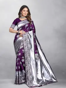 Hinayat Fashion Woven Design Zari Detailed Banarasi Saree