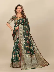 Hinayat Fashion Woven Design Zari Banarasi Saree