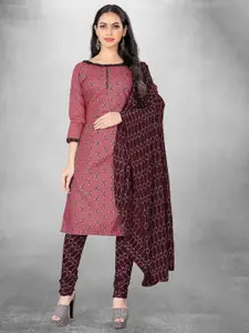 APNISHA Geometric Printed Unstitched Dress Material