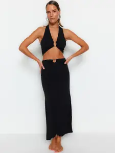 Trendyol Halter Neck Top & Skirt