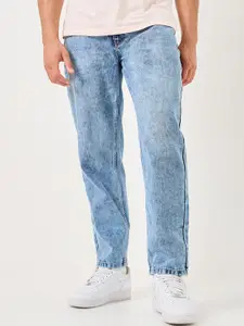 Styli Men Relaxed Fit Heavy Fade Stretchable Denim Jeans