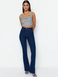 Trendyol Women High-Waist Flare Stretchable Jeans