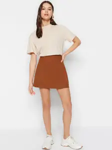Trendyol Pure Cotton Pencil Mini Skirt