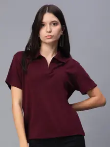 ENTELLUS Polo Collar Slim Fit Cotton T-shirt