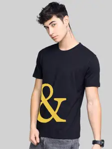 Elibolz Typography Printed Cotton T-shirt