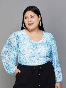 Nexus by Lifestyle Plus Size Abstract Printed Regular Top