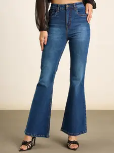 20Dresses Blue Women Mid-Rise Bootcut Light Fade Clean Look Stretchable Jeans