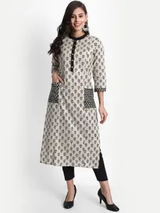 SUTI Women Ethnic Motifs Printed Panelled Cotton Kurta
