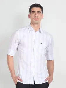 Arrow Sport Slim Fit Opaque Striped Casual Shirt