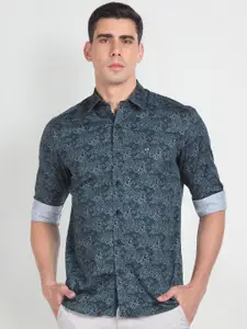 Arrow Sportv Slim Fit Floral Printed Pure Cotton Casual Shirt