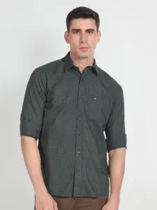 Arrow Sport Slim Fit Micro Ditsy Printed Pure Cotton Casual Shirt