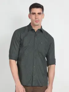 Arrow Sport Slim Fit MIcro Ditsy Printed Pure Cotton Casual Shirt