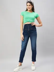Chemistry Women Skinny Fit High-Rise Pure Cotton Light Fade Jeans