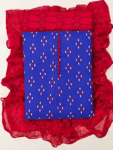 APNISHA Geometric Printed Unstitched Dress Material