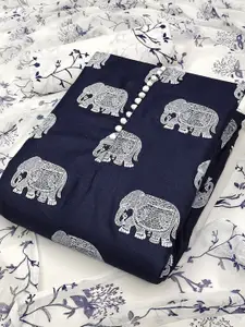 APNISHA Ethnic Motifs Printed Unstitched Dress Material