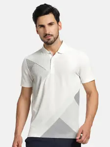 Blackberrys TechPro Striped Polo Collar Slim Fit T-shirt