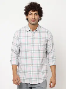 Blue Buddha Opaque Checked Casual Shirt