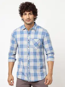 Blue Buddha Tartan Checked Casual Shirt