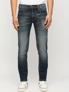 Pepe Jeans Men Tapered Fit Low-Rise Heavy Fade Stretchable Cotton Jeans