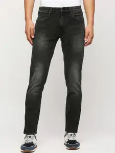 Pepe Jeans Men Tapered Fit Low-Rise Heavy Fade Cotton Jeans