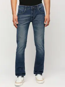 Pepe Jeans Men Clean Look Slim Fit Mid-Rise Heavy Fade Stretchable Jeans