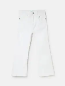 United Colors of Benetton Girls Bootcut Fit Cotton Jeans