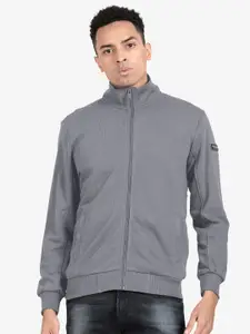 t-base High Neck Front-Open Sweatshirt