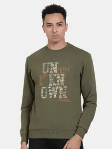 t-base Typography Printed Sweatshirt