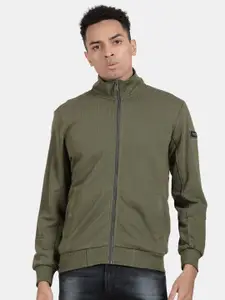 t-base High Collar Front Open Sweatshirt