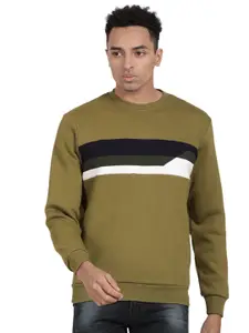 t-base Colourblocked Cotton Sweatshirt