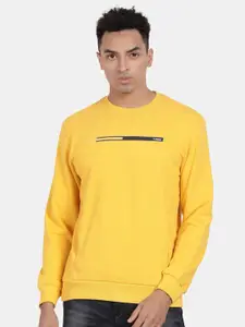 t-base Round Neck Long Sleeves Cotton Ribbed Sweatshirt