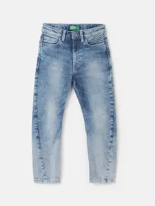 United Colors of Benetton Boys Heavy Fade Mid-Rise Jeans