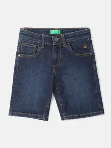United Colors of Benetton Boys Mid-Rise Denim Shorts