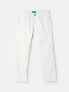 United Colors of Benetton Boys Mid-Rise Clean Look Slim Fit Jeans