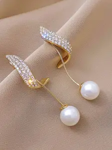 BEWITCHED Gold-Plated Circular Drop Earrings