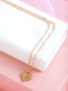 BEWITCHED Gold-Plated Heart Pendant Necklace