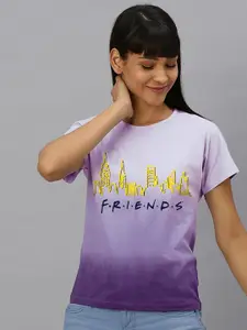 Free Authority Friends Printed Pure Cotton Relaxed-fit T-shirt