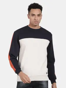 t-base Round Neck Colourblocked Pullover Sweatshirt