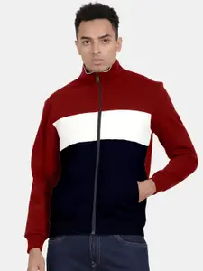 t-base Colourblocked Front-Open Sweatshirt