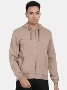 t-base Kangaroo Pockets Ribbed Hooded Cotton Sweatshirt