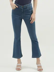 United Colors of Benetton Women Bootcut Fit High-Rise Clean Look Jeans