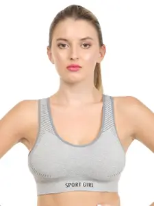MYSHA Non-Wired Removable Padding Seamless Workout Bra With All Day Comfort